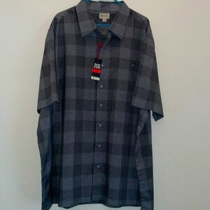 NWT Haggar Clothing Men’s short sleeve plaid shirt 3XLT